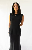 Alexander Wang Stitch Detail Peplum Top