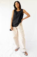 Calvin Klein Pleat Detail Top