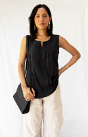 Calvin Klein Pleat Detail Top