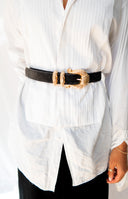 Vintage 90’s Gold Buckle Belt